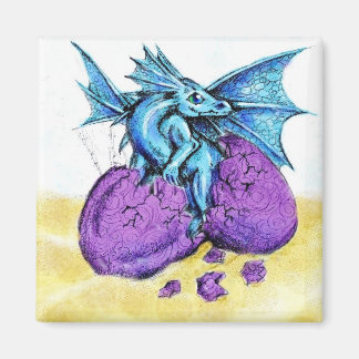 Blue Dragon Hatching Magnet