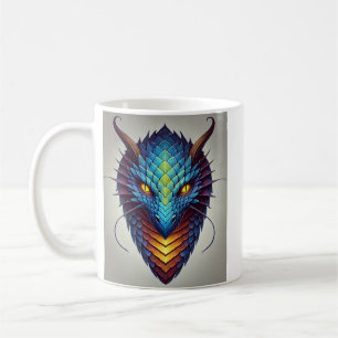 Blue Dragon Head  Coffee Mug