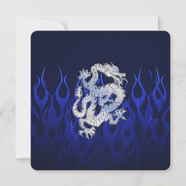 Blue Dragon in Chrome Carbon Fibre Styles (Front)