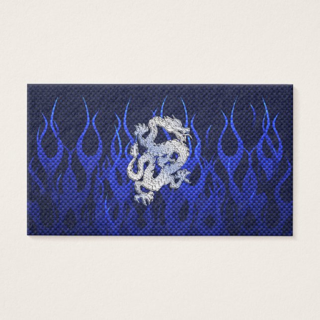 Blue Dragon in Chrome Carbon Fibre Styles (Front)