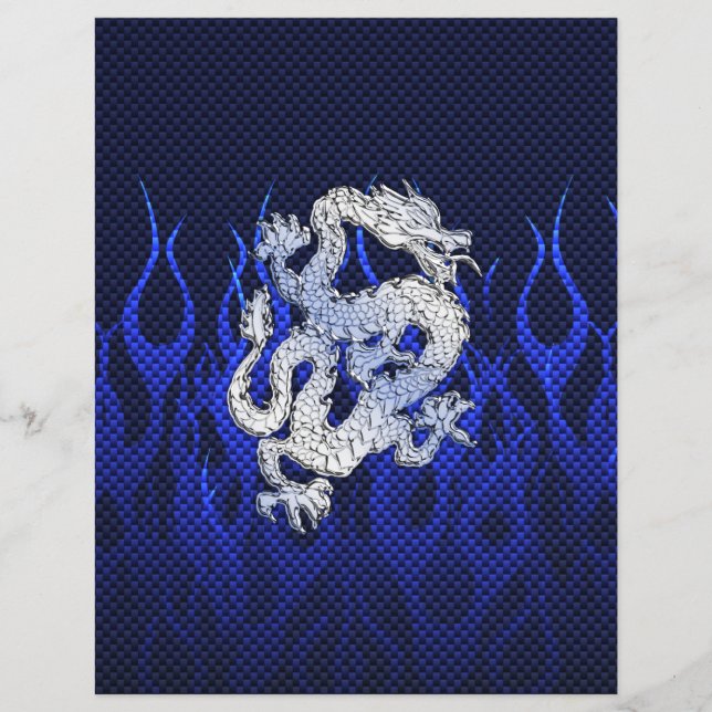 Blue Dragon in Chrome Carbon Fibre Styles Flyer (Front)