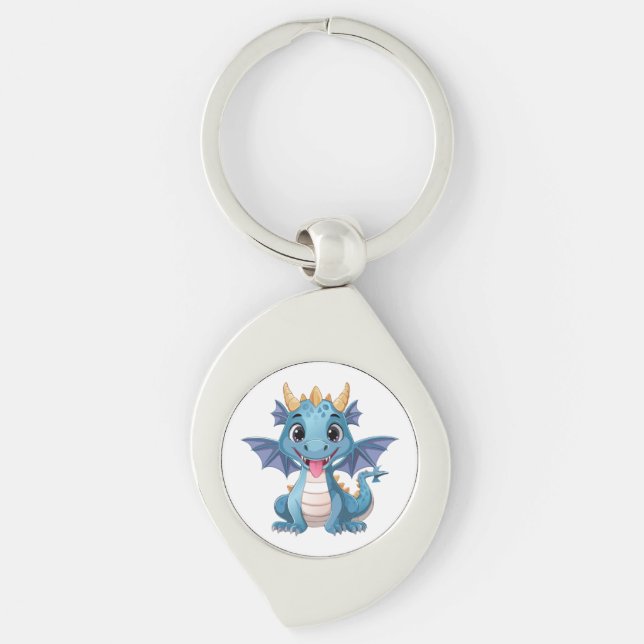 blue dragon key ring (Front)