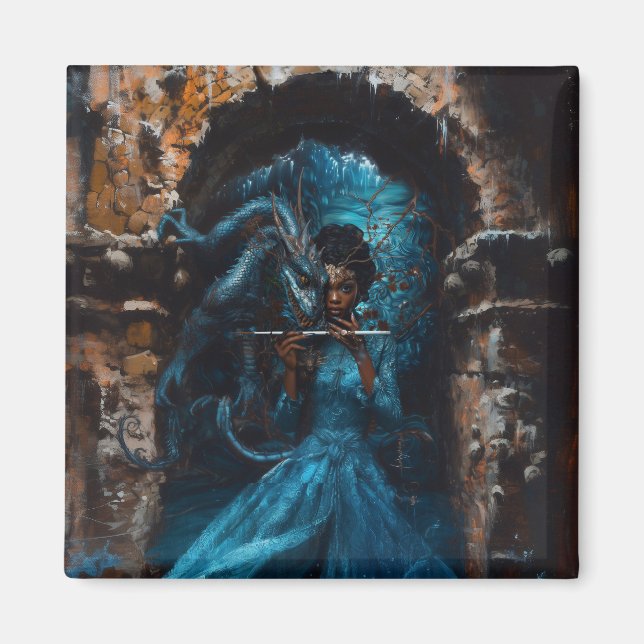 Blue Dragon Magnet (Front)