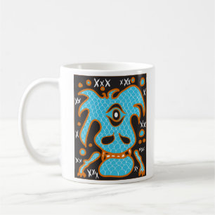 Blue dragon monster mug
