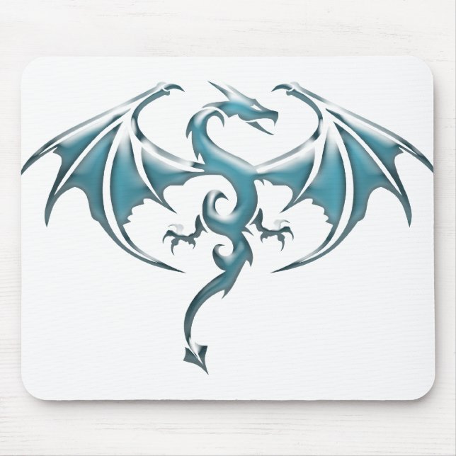 Blue Dragon Mouse Mat (Front)