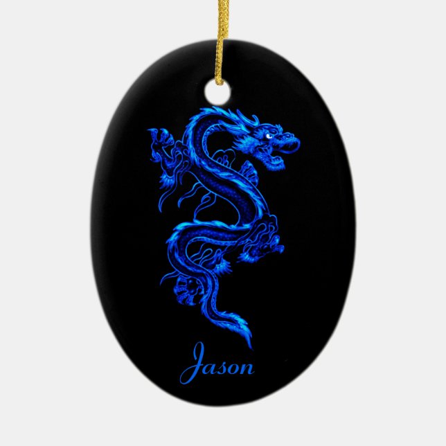 Blue dragon Ornament (Front)