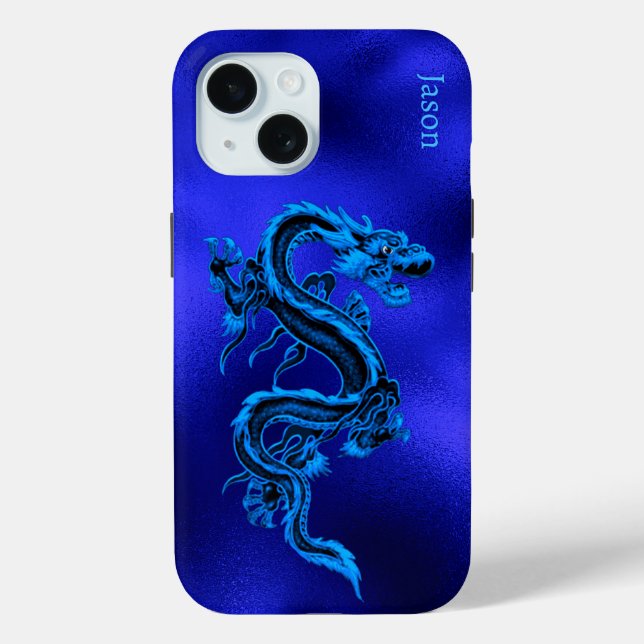 Blue Dragon Personalised Case-Mate iPhone Case (Back)