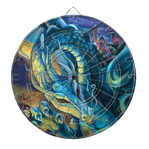 Blue Dragon Rider Dartboard