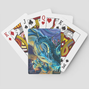 Blue Dragon Rider Playing Cards