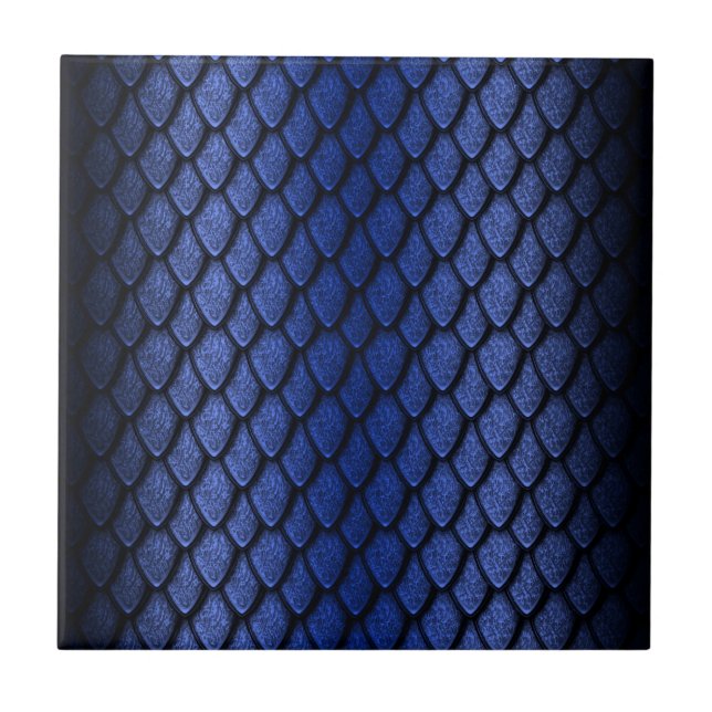 Blue Dragon Scales Tile (Front)