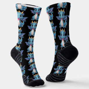 blue dragon socks