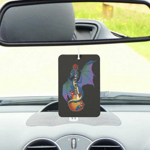 Blue Dragon Sunburst Guitar Music Car Air Freshener