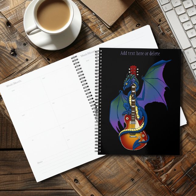 Blue Dragon Sunburst Guitar Music Planner (Creator Uploaded)
