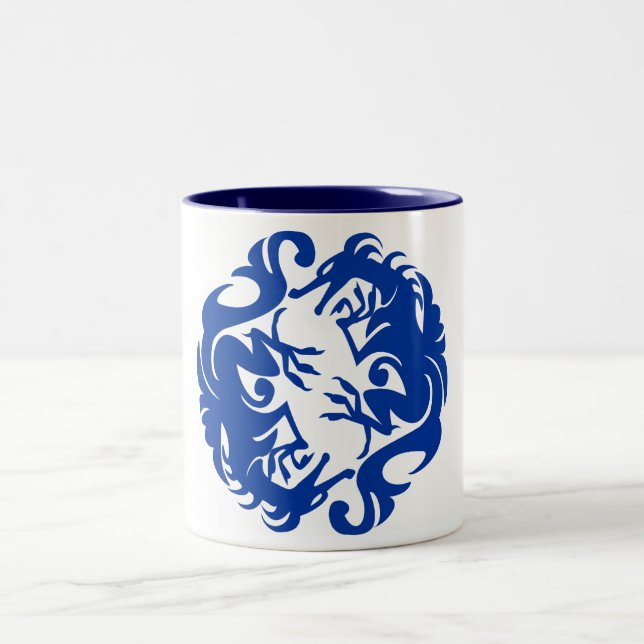 Blue Dragon Two-Tone Mug (Center)