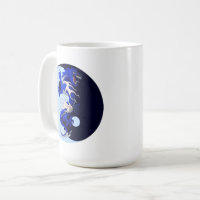 Blue Dragon YinYang Coffee Mug