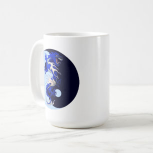 Blue Dragon YinYang Coffee Mug