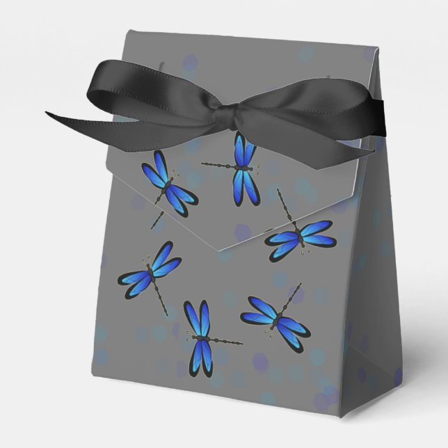 blue dragonflies favour box (Front Side)
