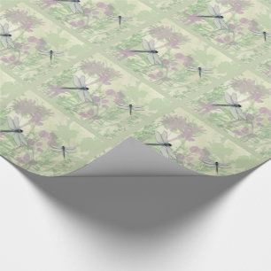 Blue Dragonflies Wrapping Paper
