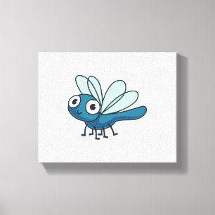 Blue Dragonfly Canvas Print