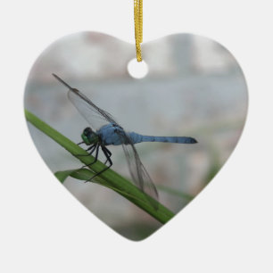 Blue Dragonfly Ceramic Tree Decoration
