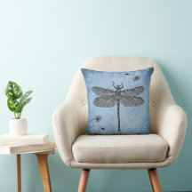 Blue dragonfly design