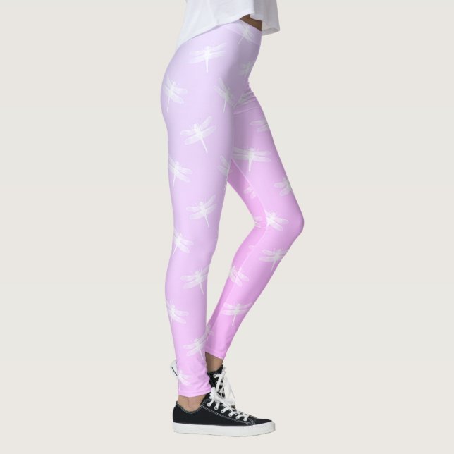Blue Dragonfly Dream Purple Leggings (Right)