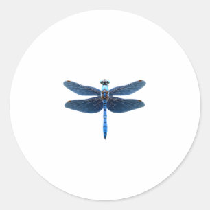 Blue Dragonfly - Insect Wildlife Animal Lover Ento Classic Round Sticker
