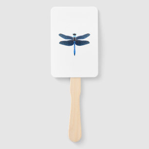 Blue Dragonfly - Insect Wildlife Animal Lover Ento Hand Fan
