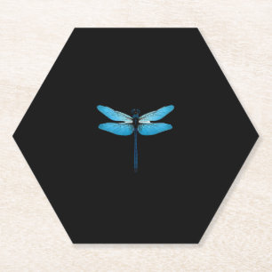 Blue Dragonfly - Insect Wildlife Animal Lover Ento Paper Coaster