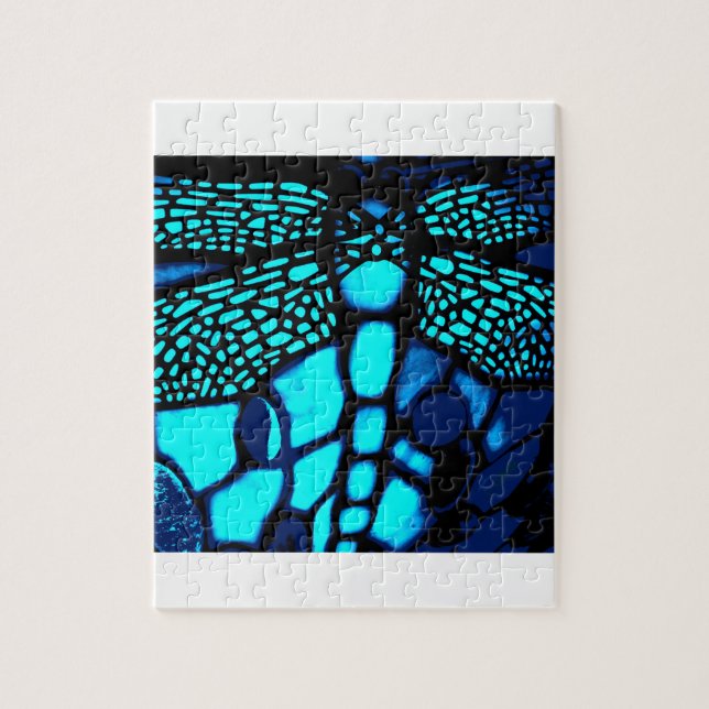 blue dragonfly jigsaw puzzle (Vertical)