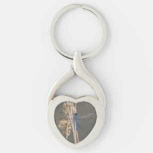 Blue dragonfly key ring