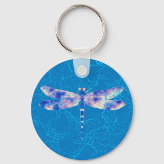 Blue Dragonfly Key Ring