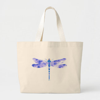 Blue Dragonfly Large Tote Bag