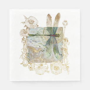 Blue Dragonfly Napkin