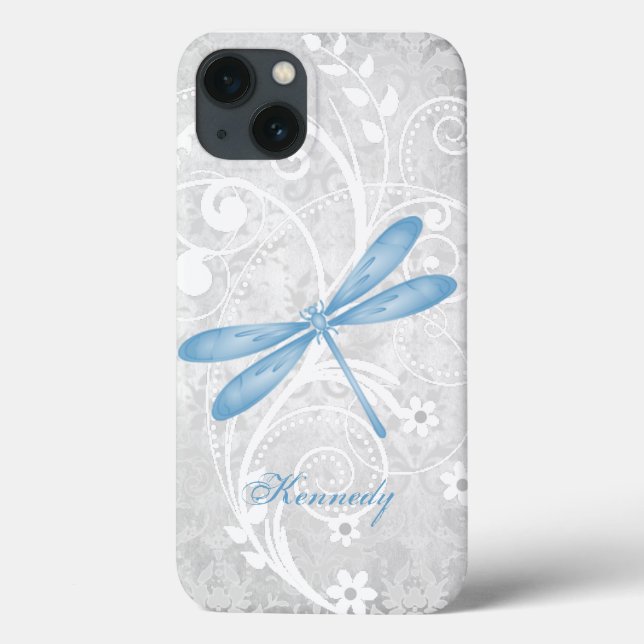 Blue Dragonfly Personalised Case-Mate iPhone Case (Back)