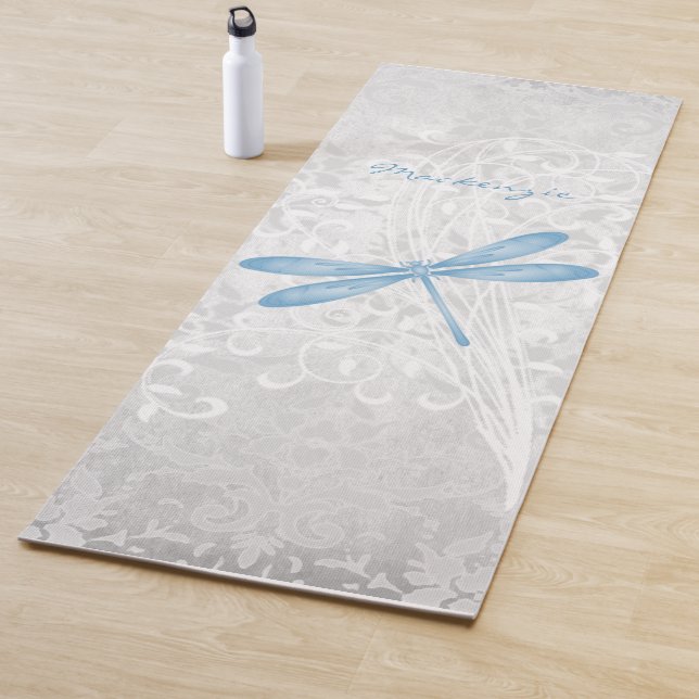 Blue Dragonfly Personalised Yoga Mat (In Situ)