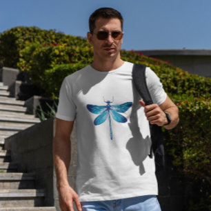 Blue Dragonfly Realistic   T-Shirt