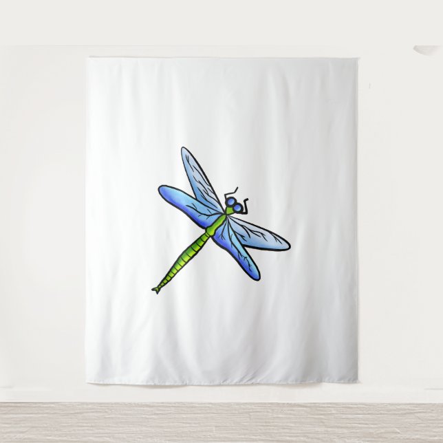 Blue Dragonfly  Tapestry (Front)
