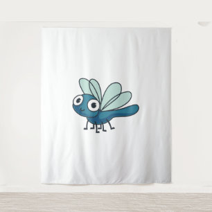 Blue Dragonfly Tapestry