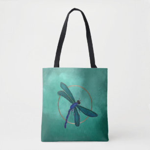 Blue Dragonfly Tote Bag
