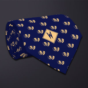Blue Drama Teacher Actor Tie