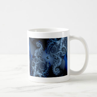 blue dream butterfly fractal coffee mug