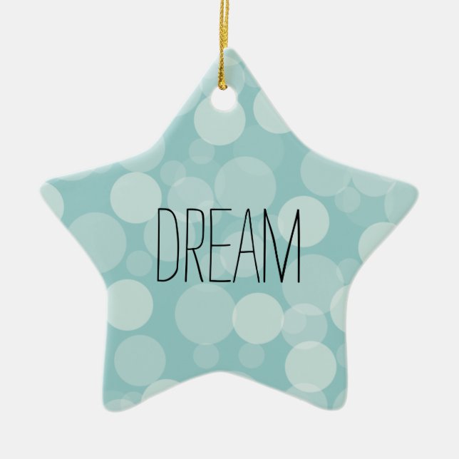 Blue Dream Ceramic Tree Decoration (Front)