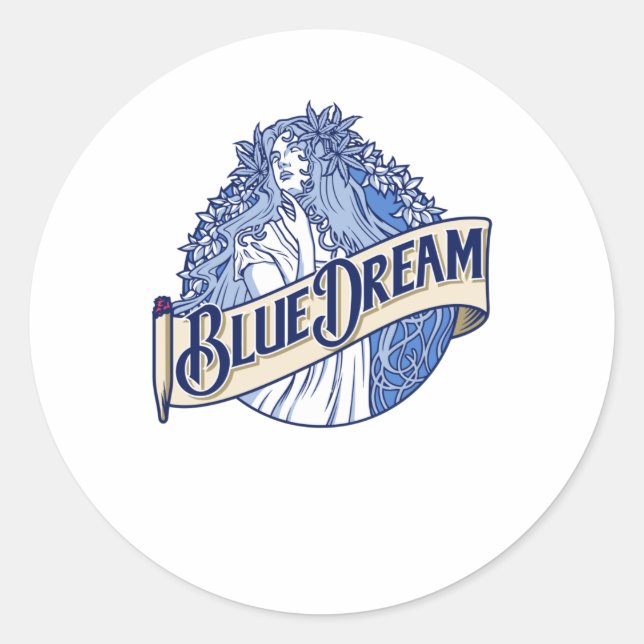 Blue Dream Classic Round Sticker (Front)