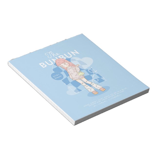 Blue Dream Pink  Notepad (Angled)