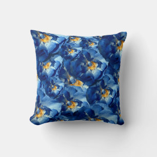 Blue dream, Roses Floral Dream I, Throw Cushion