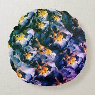 Blue dream, Roses Floral Dream throw cushion