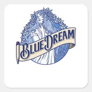 Blue Dream Square Sticker