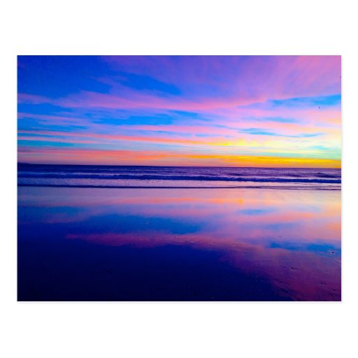 Image of Blue Dream Sunset, Santa Monica Postcard