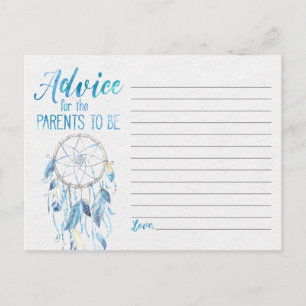 Blue Dreamcatcher Advice Card